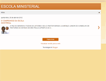 Tablet Screenshot of escolaministerial.blogspot.com