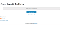 Tablet Screenshot of invierte-en-forex-ya.blogspot.com
