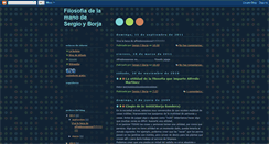 Desktop Screenshot of filosofiadelamanodesergioyborja.blogspot.com