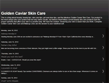 Tablet Screenshot of goldencaviarskincare.blogspot.com