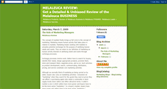 Desktop Screenshot of melaleuca-review.blogspot.com