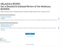 Tablet Screenshot of melaleuca-review.blogspot.com