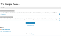 Tablet Screenshot of hungergameseries.blogspot.com