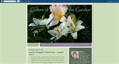 Desktop Screenshot of colorsofthegarden.blogspot.com