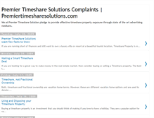 Tablet Screenshot of premiertimesharesolutions.blogspot.com