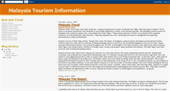 Desktop Screenshot of malaysiatourisminformation.blogspot.com