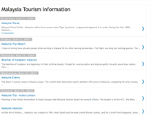 Tablet Screenshot of malaysiatourisminformation.blogspot.com