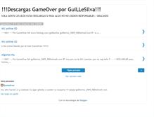 Tablet Screenshot of descargasgameover.blogspot.com
