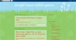 Desktop Screenshot of junglemazeonlinegames.blogspot.com