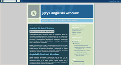 Desktop Screenshot of jezykangielskiwroclaw.blogspot.com