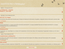 Tablet Screenshot of institutounimaster.blogspot.com
