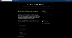 Desktop Screenshot of beingjohnmayer.blogspot.com