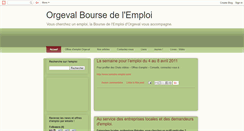 Desktop Screenshot of orgevalboursedelemploi.blogspot.com