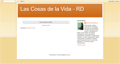 Desktop Screenshot of lascosasdelavida-rd.blogspot.com