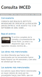 Mobile Screenshot of consultaimced.blogspot.com