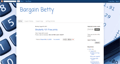 Desktop Screenshot of bargain-betty.blogspot.com