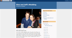 Desktop Screenshot of ginaandjeffswedding.blogspot.com