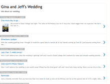 Tablet Screenshot of ginaandjeffswedding.blogspot.com