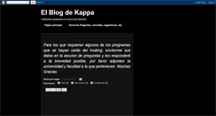 Desktop Screenshot of elblogdekappa.blogspot.com