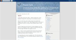 Desktop Screenshot of phoenixeyrie.blogspot.com