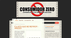 Desktop Screenshot of consumidorzero.blogspot.com