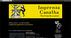 Desktop Screenshot of imprensacanalhainternational.blogspot.com