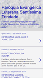 Mobile Screenshot of paroquiaevangelicaluteranastrindade.blogspot.com
