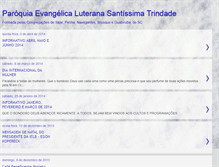 Tablet Screenshot of paroquiaevangelicaluteranastrindade.blogspot.com