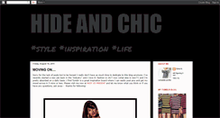 Desktop Screenshot of hideandchic2011.blogspot.com