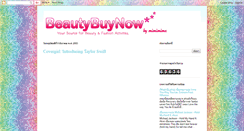 Desktop Screenshot of beautybuynow.blogspot.com