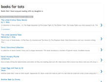 Tablet Screenshot of booksfortots.blogspot.com