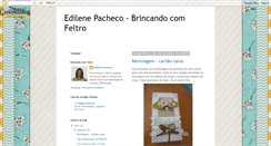 Desktop Screenshot of brincandocomfeltro.blogspot.com