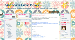 Desktop Screenshot of andreaslovebows.blogspot.com