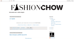 Desktop Screenshot of fashionchow.blogspot.com