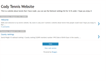 Tablet Screenshot of codystennis.blogspot.com