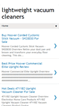 Mobile Screenshot of lightweightvacuumcleaners.blogspot.com