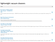 Tablet Screenshot of lightweightvacuumcleaners.blogspot.com