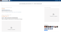 Desktop Screenshot of leishmaniosisysociedad.blogspot.com