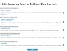 Tablet Screenshot of choreographyarchival.blogspot.com