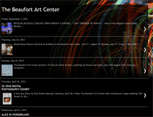 Tablet Screenshot of beaufortartcenter.blogspot.com