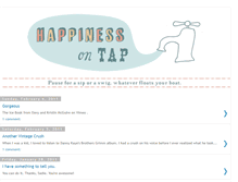 Tablet Screenshot of happinessontap.blogspot.com