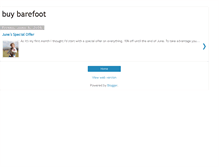 Tablet Screenshot of buybarefoot.blogspot.com