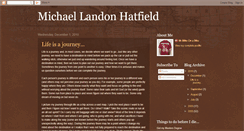 Desktop Screenshot of michaellandonhatfield.blogspot.com