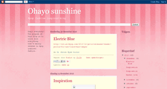 Desktop Screenshot of ohayosunshine-xialin.blogspot.com