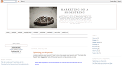 Desktop Screenshot of marketingonashoestring.blogspot.com