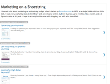 Tablet Screenshot of marketingonashoestring.blogspot.com