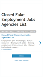 Mobile Screenshot of employmentagenciesjobs.blogspot.com