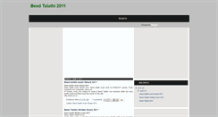 Desktop Screenshot of beedtalathi2011.blogspot.com