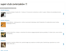 Tablet Screenshot of club-o-zwierzakach.blogspot.com