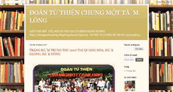 Desktop Screenshot of doantuthienchungmottamlong.blogspot.com